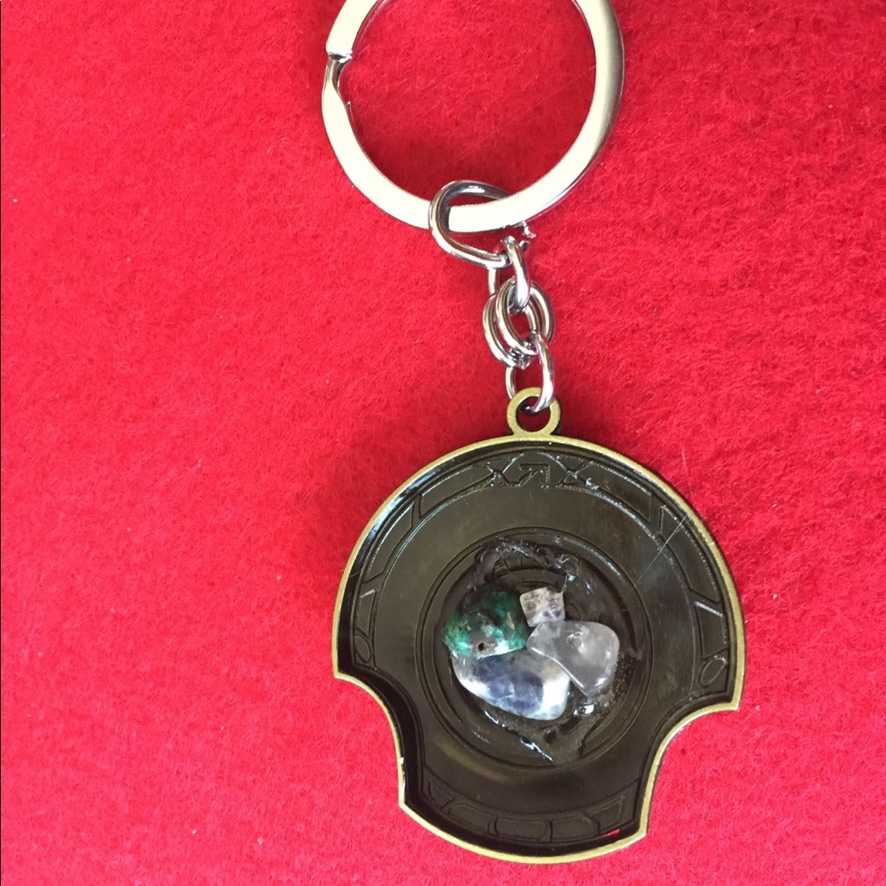 Different stone key chain